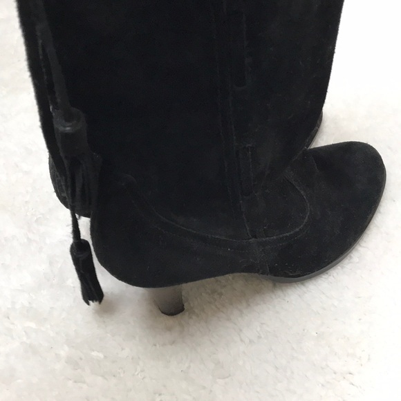 Suede Leather Heeled Boot - Picture 6 of 8